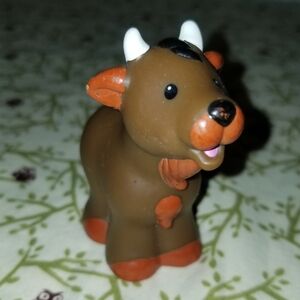 Little People Brown Goat White Horns Farm Nativity Replacement Figure Reindeer